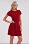 Women's sandy fabric mini dress