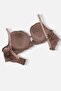 2451 Rubber Strip Detailed Push up Lace Low-Cut Bra Aci Brown - 4