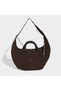 Motion Croissant Women's Brown Shoulder Bag (Kh3064)