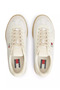 Women's Monogram Logo Patterned Low-Top Comfortable Sole Ecru Sneaker - 3