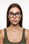 Freya Cat Eye Blue Light Protection Screen Glasses Black Frame Transparent Glass Unisex