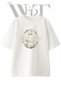 Rodeo Cowboy Design Printed Unisex White Oversize T-Shirt