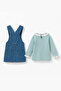 Girls' Cotton Sweat Jeans Jile Double Set - 4