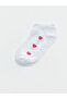 Esvab • Modern & Distinctive Embroidered Girls' Booties Socks, Pack of 5 - 2