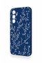 Samsung A54 Compatible Thin Leaf Branch Patterned Silicone Case - 4