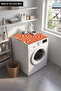 Clothes Dryer Top Organizer Mat Liquid-Proof Cover Retro Maze - 2