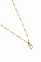 Xuping Gold Colorful, Zircon Stone Letter D Necklace - 45 cm (Anti-Allergic) - 2