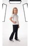 Girl's Ruffle Collar T-Shirt and Navy Blue Leggings 2-Piece Set - 3