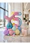 Mermaid Birthday Decoration Set 1-9 Years Old Number Balloon Macaron Balloon Party Decoration Set - 3