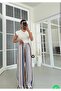 Striped Trousers with Elastic Waist - 3