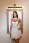 Women's Venice Chiffon Fabric Dress with Lining and Chest Pads - 7