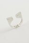 Aconcept Cornered Metal (05906) Ring-Silver Color
