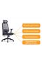Ergonomic Office Chair | High Density Mould Sponge & Adjustable Headrest - 5