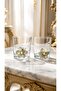 Gray Flower Figured Coffee Cup 190 ml (Set of 2)