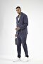 Slim Fit Men's Cotton Linen Top and Bottom Set - 2