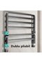 Foldable Bath Towel Holder with Hooks, Wall Mount - 4
