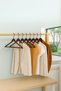 6-Piece Wooden Look Hanger Brown 44 cm - 2