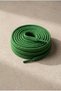 Green Color Flat Knitted Shoelaces Compatible with Sports Sneakers - 3