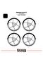 Cfmoto 450Sr Wheel Rim Strip – Half Rim Covering & 450Sr Lettering Sticker Set - 2