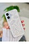 iPhone 17 Compatible Shine Feather Color Transition Shiny Design Silicone Case - 3