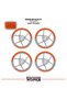 Cfmoto 250Sr Wheel Rim Strip – Half Rim Covering & 250Sr Lettering Sticker Set - 2