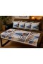 4-piece decorative throw pillow cover and runner set - 4