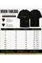 Men's T-Shirt, 100% Cotton, Printed T-Shirt, Black, Crew Neck, Short Sleeve, Casual Wear, Modern Design. - 4