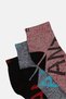 Kids Boy 3 Pairs Brand Logo Crew Socks, Multicolor - 2