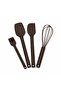 Prism-Shaped Silicone Coffee Color Prep Set, Large, 4-Piece - 3