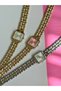 Teny Model Gold Metal Cord Women's Wristwatch - 6