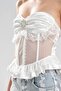 Women's brooch detailed chest part covered and underwire design corset - 7
