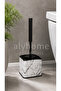 3-Piece Wc Set Clink Trash Can Wc Paper Holder+Brush - 3