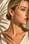 15mm Dangle Turtle and Heart Figured Hoop Steel Earrings - 5