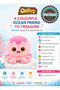 ORBYS Pink Jellyfish Plush Toy, Soft Ocean Stuffed Animal with Amber-Glitter Eyes, Embroidered Face and Curled Tentacles, 19 x 14 cm, Pink, Suitable from 0+ Months - 6