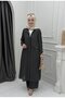 Zelal Suit Anthracite Stylish Women's Two-Piece Suit Modern and Elegant Combination - 2