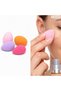 4-Piece Mini Egg Makeup Sponges – Foundation, Concealer, and Blush Application Set