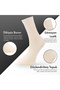 Pure Bamboo Summer Men's Socks Long Plain Short Socks Seamless Premium Gift Boxed 5-Piece Softaura Series L5952Aznp - 3