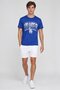 Men Sportswear Fit Short Sleeve Baseball T-Shirt, Blue - 2