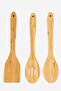 Set Of 3 Bamboo Tools, Natural - 3