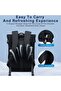 Unisex 15.6-inch Laptop Backpack 180° Open Shoulder Daypack for Office Business Travel College School, B00684 , Black - 3