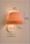 Tütü Masal Yavruagzı Ruffled Wired Wall Sconce – Decorative Lighting for Children's Room and Bedroom - 3