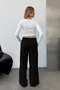 Women's Adjustable Waist Pocket Detailed 3-Strap Sweatpants Black - Mw0000209 - 4