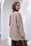 Shoulder Shawl Detailed Tunic Y0156 - Vi̇zon - 5