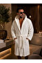 Mefertari Hooded Bathrobe Size m – World-Renowned Egyptian Textile Quality, 100% Natural Organic Cotton, Handmade, High Absorbency, Soft and Durable - 3