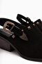 Tima Genuine Leather Black Heeled Women's Sandals - 4