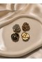 4-Piece Rose Hair Clip with Gold Detail, Strong Hold, Women's Hair Accessory