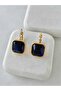 Special Series Premium Women's Nişantaşı Steel Dangle Blue Stone Earrings - 7