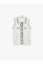 Button Detailed Sleeveless Polo Neck Knitwear Blouse - 6