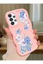 Samsung Galaxy A33 5g Compatible Case Camera Protector Pink Silicone Couple Phone Case Floral Pattern