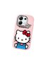 Redmi Note 13 4g Compatible Case with Camera Protector Pink Silicone Couple Phone Case with Kitty Pattern - 3